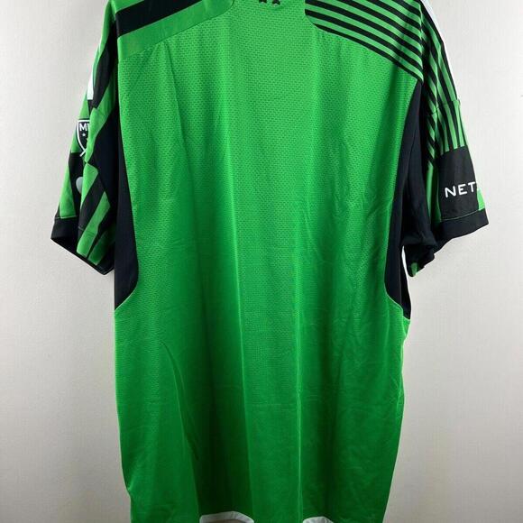 2023/24 Adidas Aeroready Austin FC MLS Soccer Jersey Mens 2XL  Yeti Green Black - Picture 2 of 9
